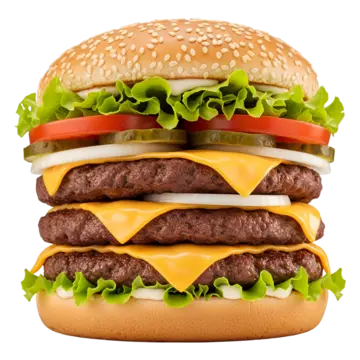 HAMBURGUESA TRES CARNES